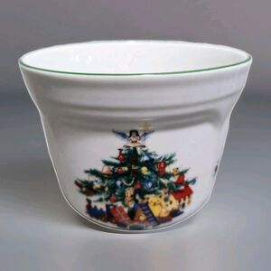 Kronester Bavaria West Germany Christmas Tree Bowl Planter  4.75x5.5” High